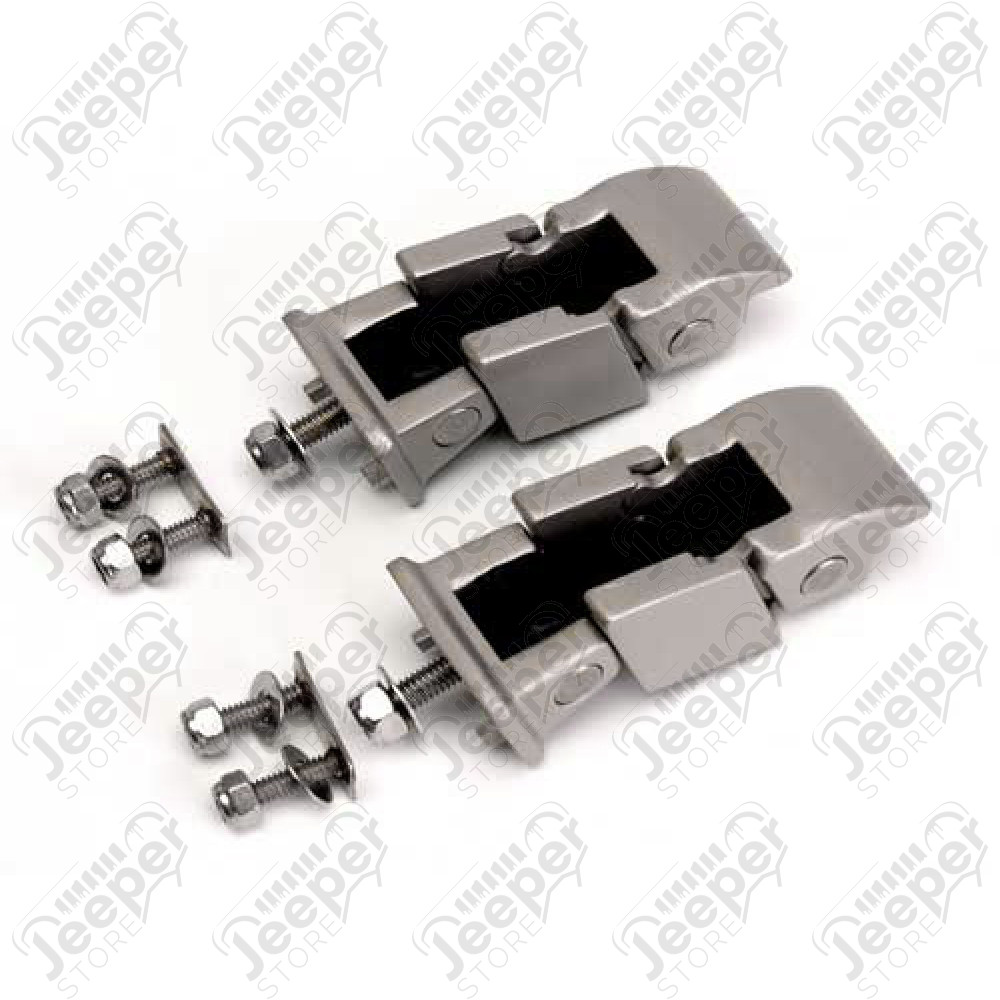 Kit d'attache-capots en acier inox mat Jeep Wrangler TJ