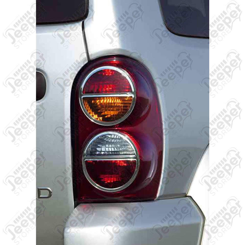Enjoliveurs de feux arrière (plastique chromé) Jeep Cherokee Liberty KJ