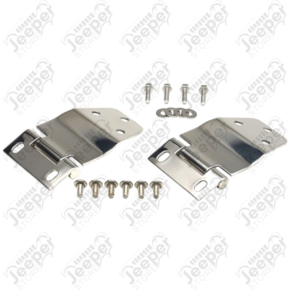 Kit de charnières de ridelle de coffre du hard top acier inox Jeep CJ