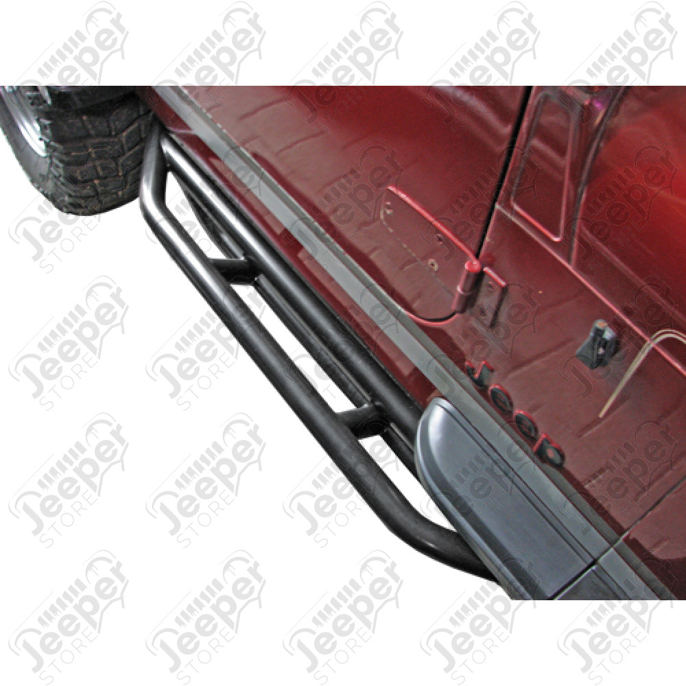 Kit de marchepieds noir "Rock Crawler" - Jeep Wrangler YJ, Wrangler TJ - AS-NB-3002 / 11504.13