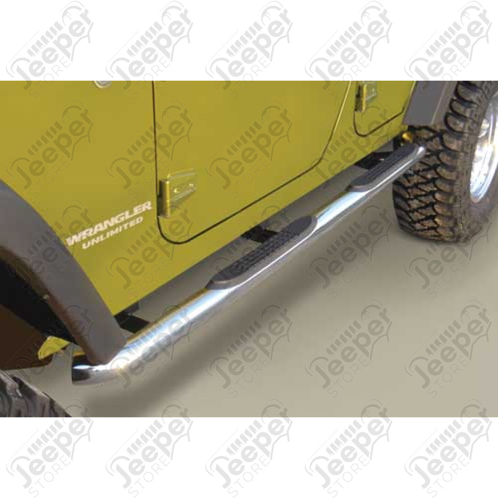 Kit marchepieds acier inox avec anti dérapant - Jeep Wrangler JK Unlimited (4 portes) - AS-NB-3005 / 11593.06