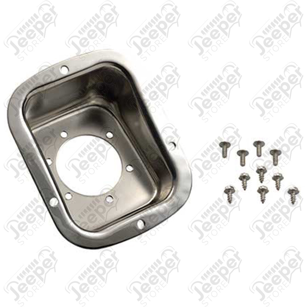 Cadre d orifice de réservoir acier / inox Jeep CJ