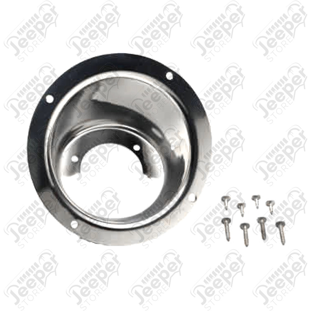 Cadre d orifice de réservoir chromé Jeep Wrangler TJ