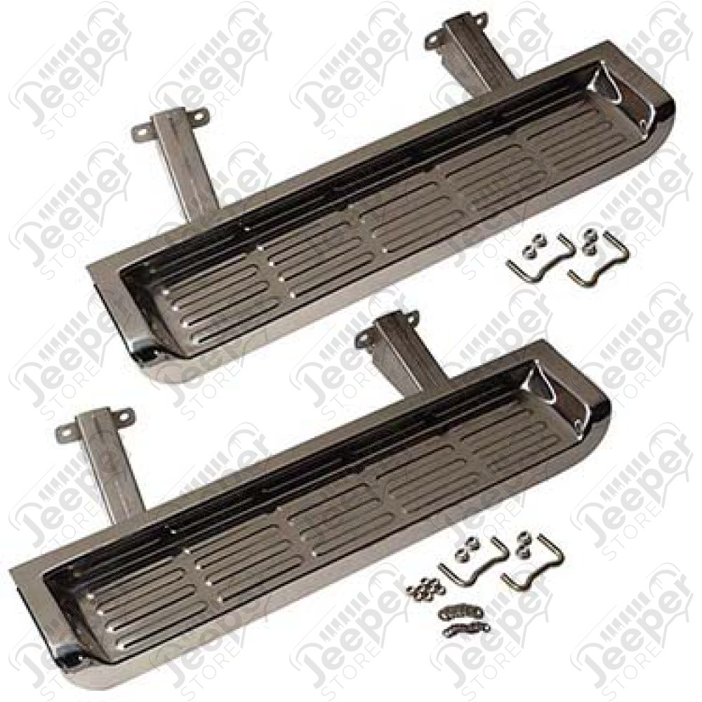 Marche-pieds en acier / INOX, Wrangler TJ