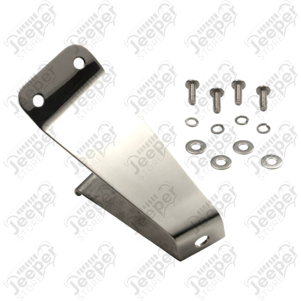 Butoir de roue de secours en acier inox Jeep CJ et Wrangler YJ
