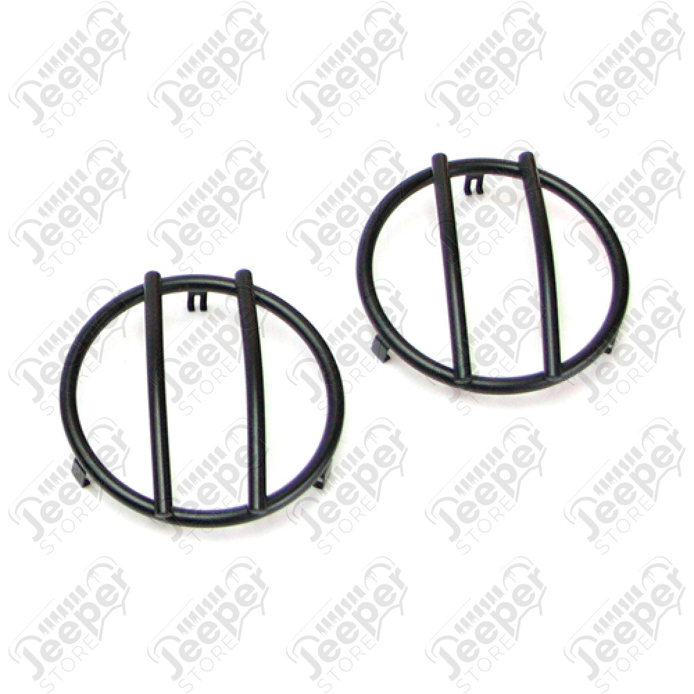 Grilles de protection de feu feux clignotants avant, acier noir, Wrangler JK
