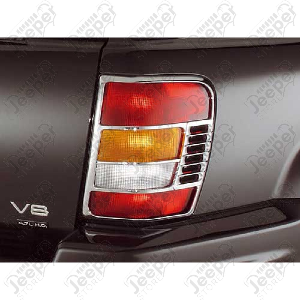 Grilles de protection de feu arrière matière plastique chromée - Jeep Grand Cherokee WJ - 1558.66 / TLC-JP21