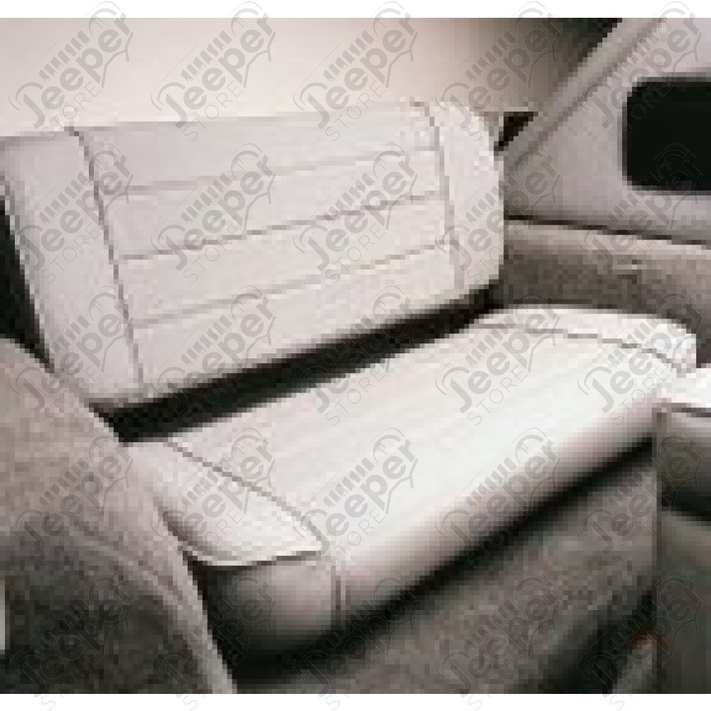 Banquette arrière non rabattable (fixe), couleur gris, Jeep CJ et Wrangler YJ 