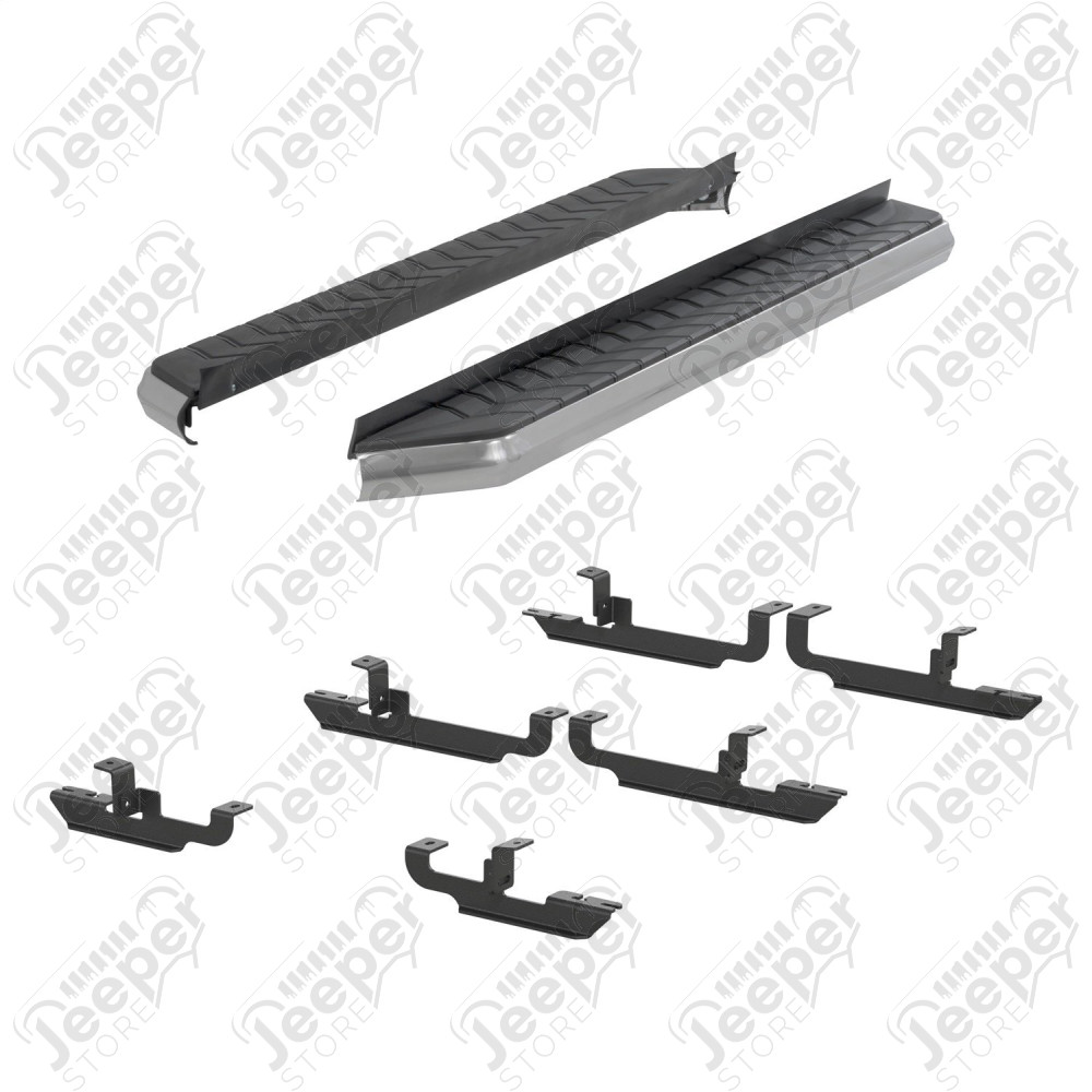 Kit de marches pieds avec plateaux en acier/inox et aluminium pour Jeep Renegade BU - 2051023