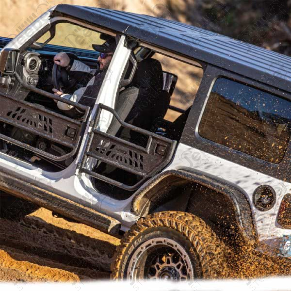 Kit de 2 demi portes tubulaire arrière en aluminium pour Jeep Wrangler JL 