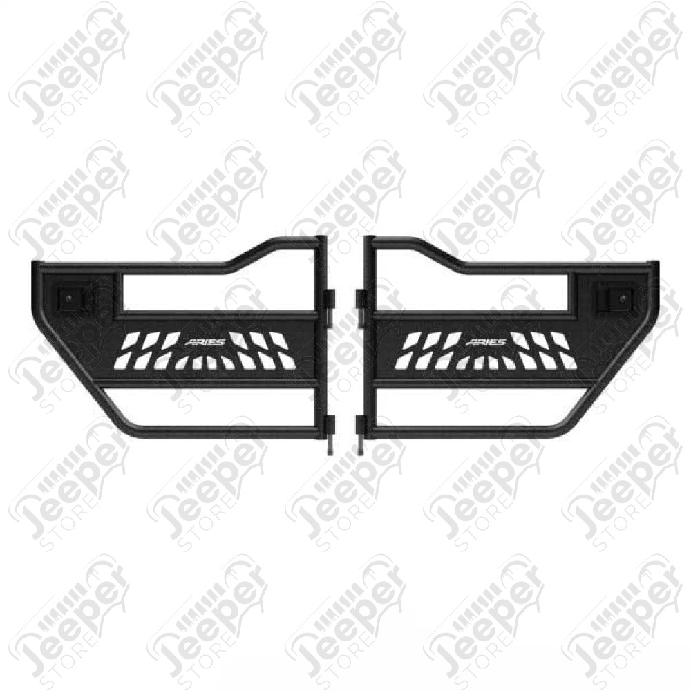 Kit de 2 demi portes tubulaire arrière en aluminium pour Jeep Wrangler JL 