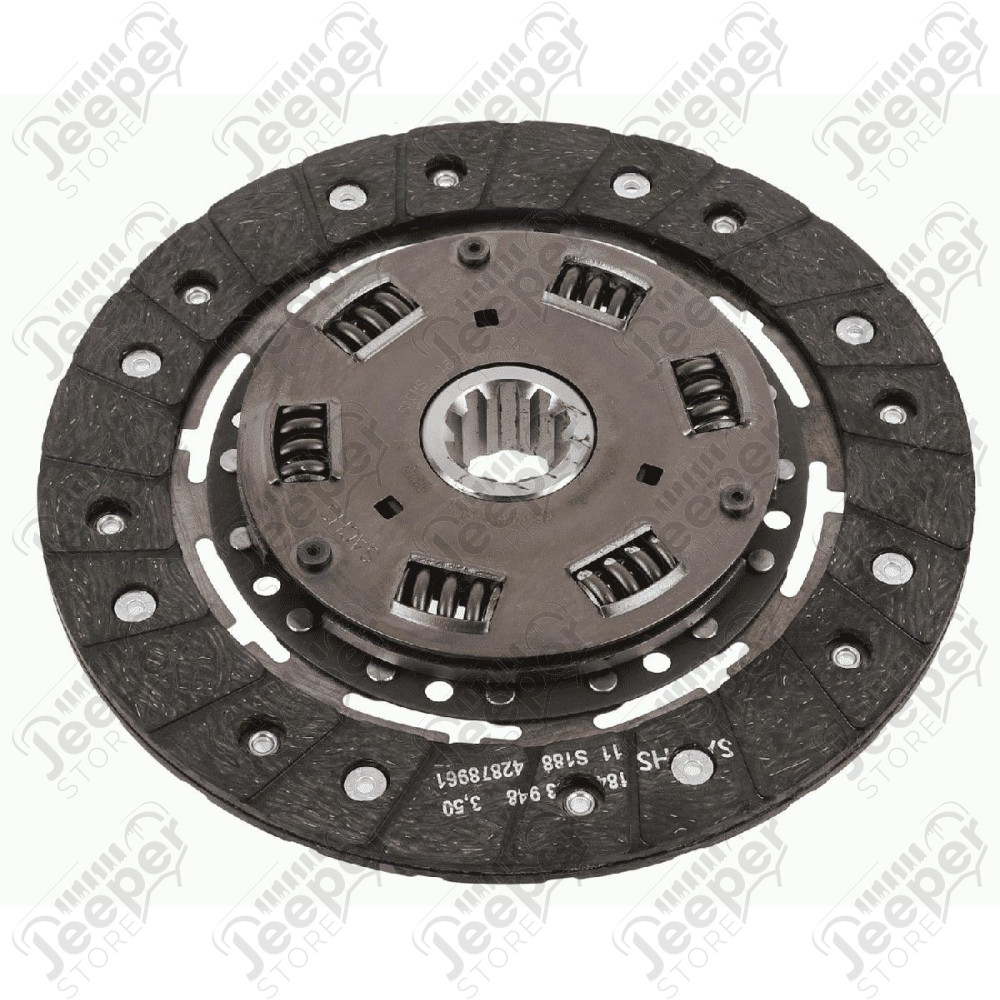 Disque d'embrayage 6 cylindres (diamètre: 215mm) Jeep M38A1