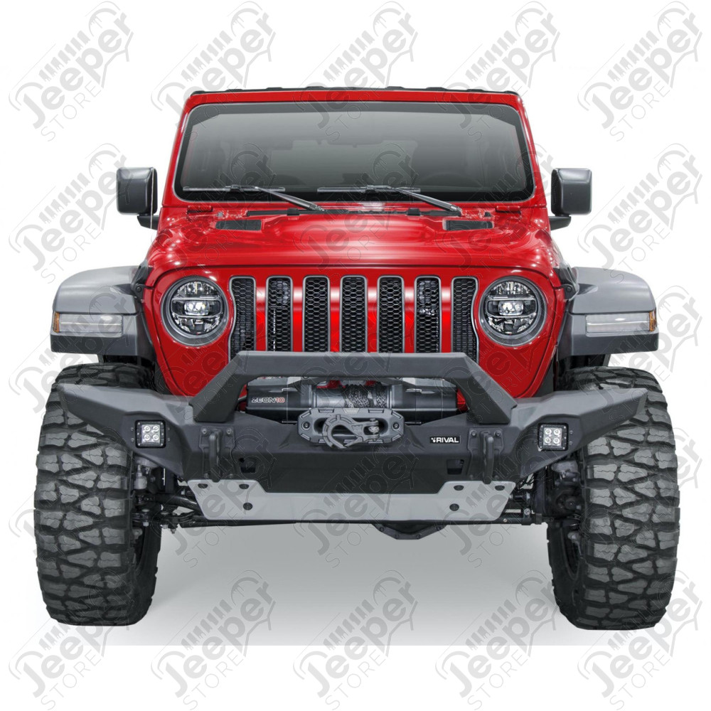 Pare chocs avant en aluminium RIVAL Long (Complet) - Jeep Wrangler JL - 1540.39RI-C-JL / RIV-2D.2701.2-NL / 2D.2701.2-NL / RI2D.2701.2-NL / RIV2D.2701.2-NL / RI2D.2701.3-NL