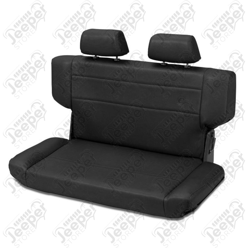 Banquette arrière rabattable avec appuie tête, (couleur: vinyl black denim) pour Jeep Wrangler TJ