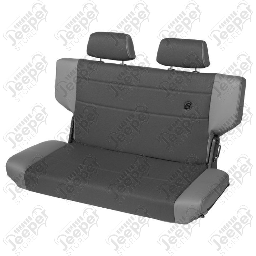 Banquette arrière rabattable avec appuie tête, (couleur: vinyl charcoal/gray) pour Jeep Wrangler TJ