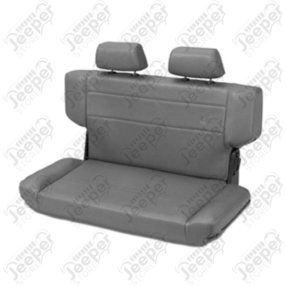 Banquette arrière rabattable avec appuie tête, (couleur: vinyl charcoal/gray) pour Jeep Wrangler TJ