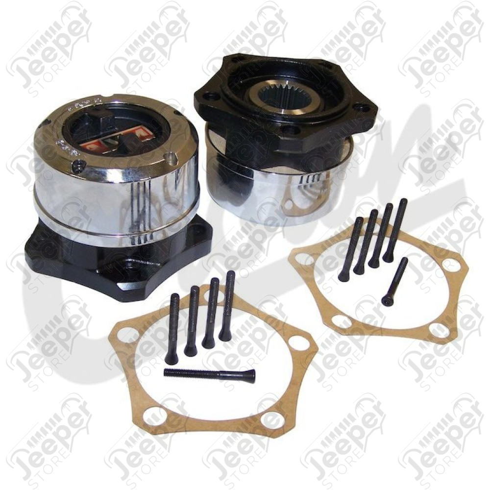 Kit de moyeux débrayables (fixation 6 trous) pour Jeep CJ, SJ, Jseries