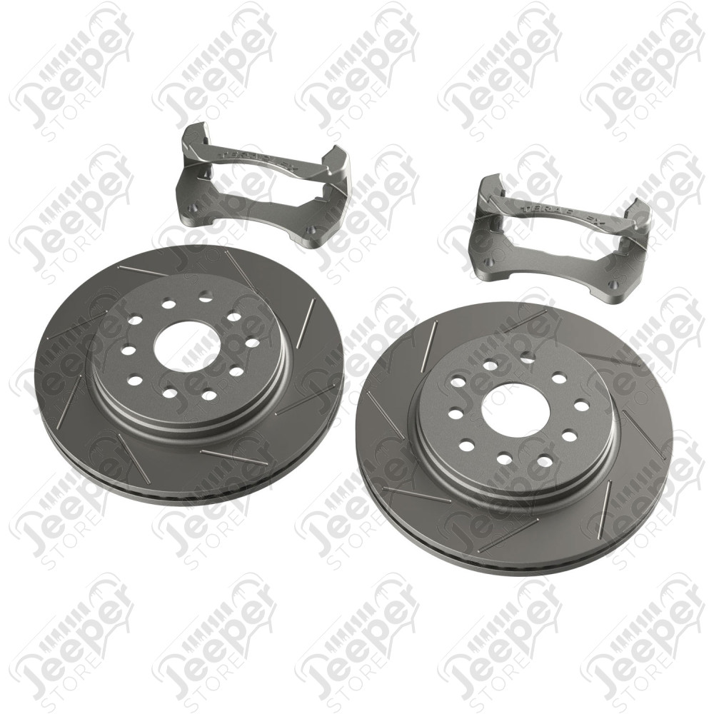 JK: Front Performance Big Rotor Kit w/ Slotted Rotors – 5x5” & 5x5.5”
