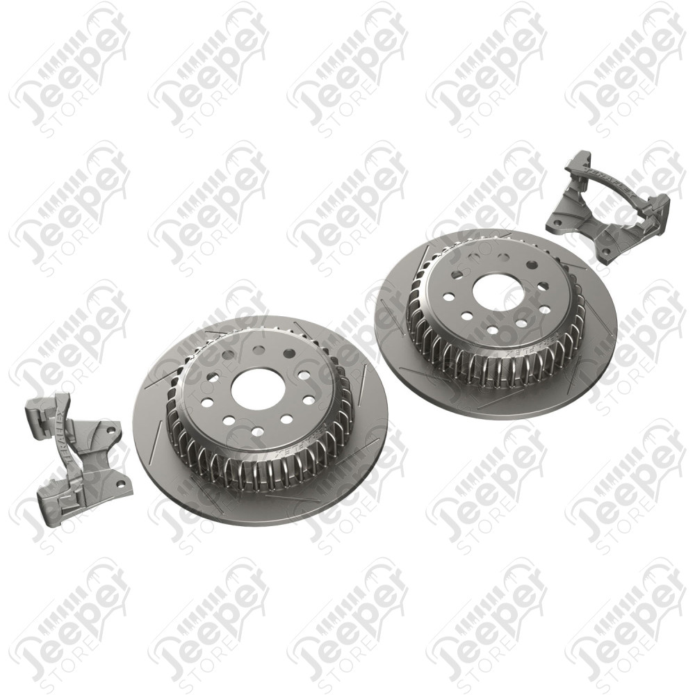 JK: Rear Performance Big Rotor Kit w/ Slotted Rotors – 5x5” & 5x5.5"