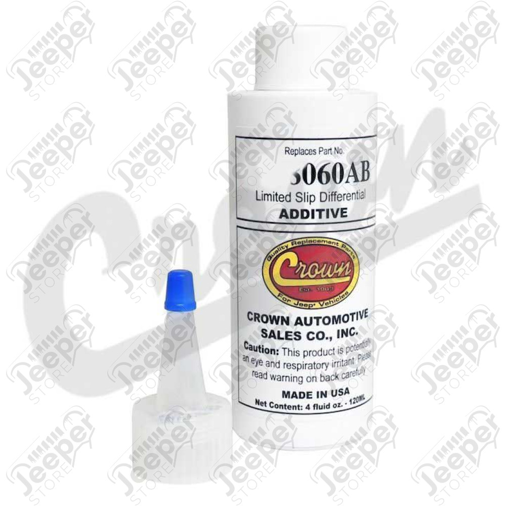 Additif anti-friction pour ponts à glissement limité Dana 35, Dana 44, Chrysler 8.25, AMC 20 et boite de transfert avec Track Lock pour Jeep. Référence : 0132.40 / 4318060AB / CR-4318060AB / CR4318060AB / 4318060 / 4318060AD