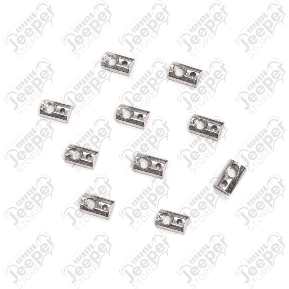 T-Slot Roll-In Nut Kit – 10-Pack
