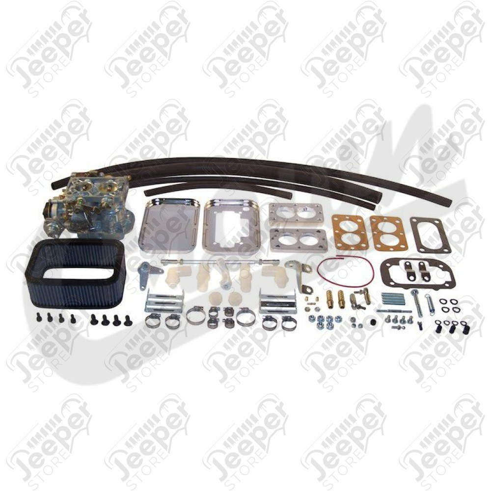 Kit carburateur WEBER avec filtre à air pour moteurs 3.8L et 4.2L essence 6 cylindres en ligne Jeep - K55038 / 17702.06