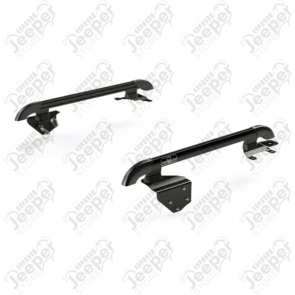 JK 2dr: Nebo Roof Rack Main Rail Kit – Black