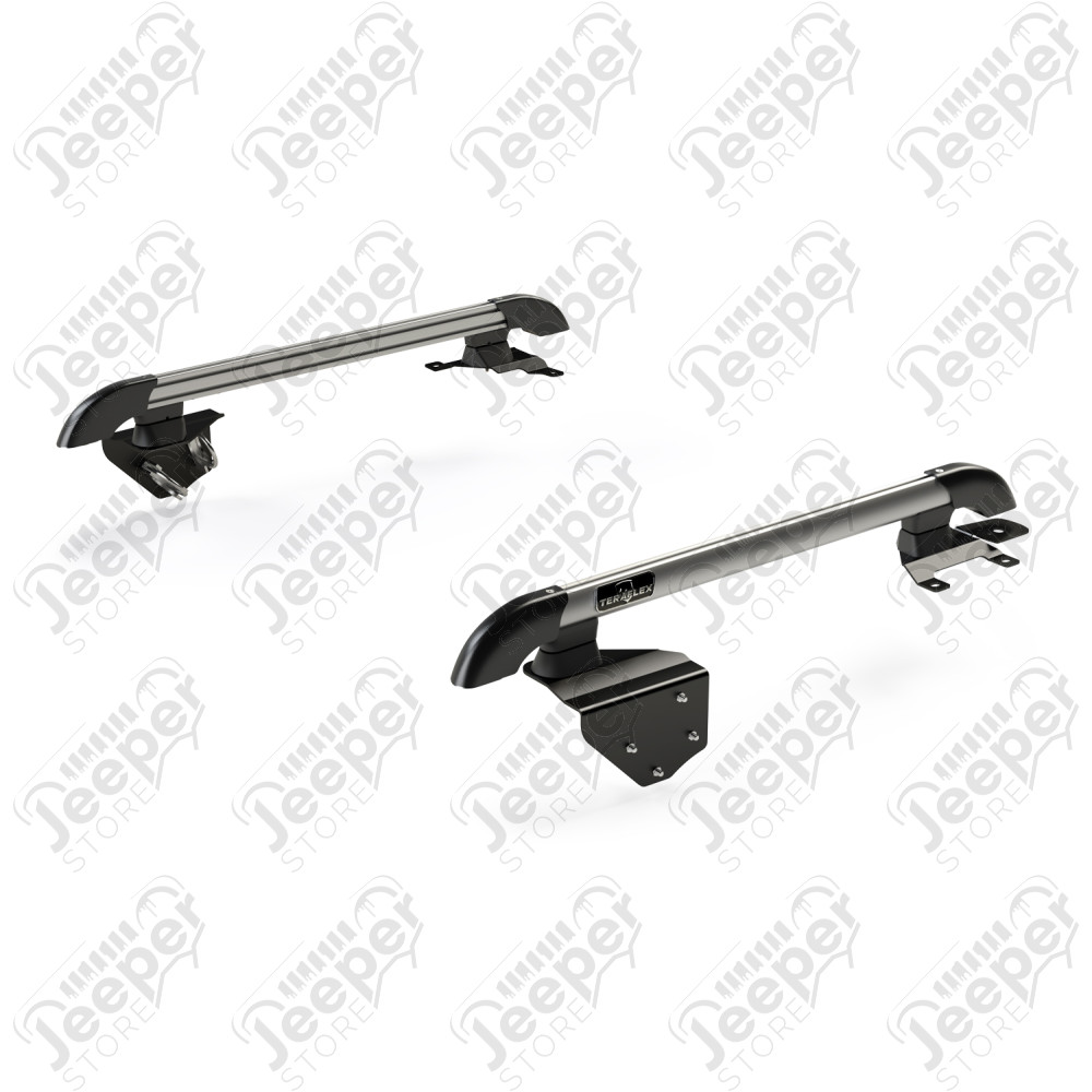 JK 2dr: Nebo Roof Rack Main Rail Kit – Silver