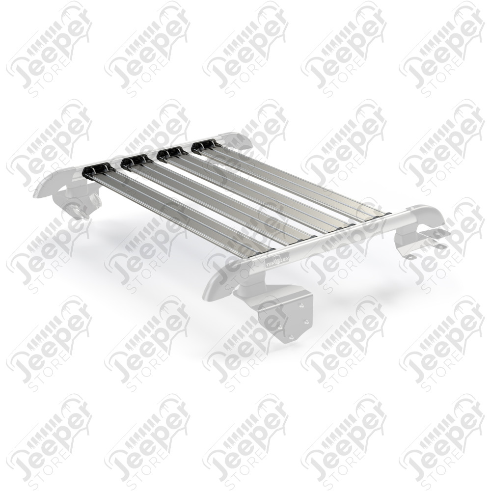 JK 2dr: Nebo Roof Rack Cargo Slat Kit – Silver (4-Piece)
