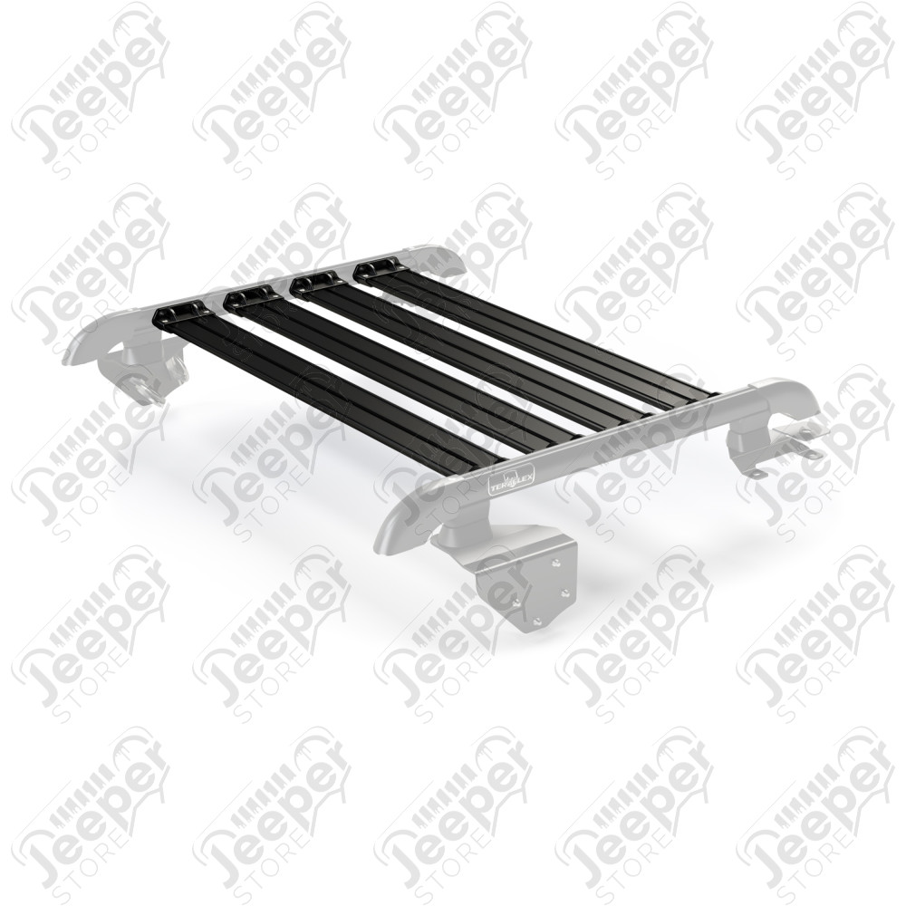 JK 2dr: Nebo Roof Rack Cargo Slat Kit – Black (4-Piece)