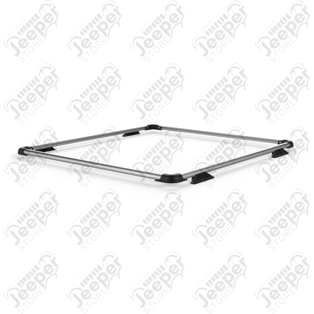 JK 4dr: Nebo Roof Rack Raised Rail Kit – Silver