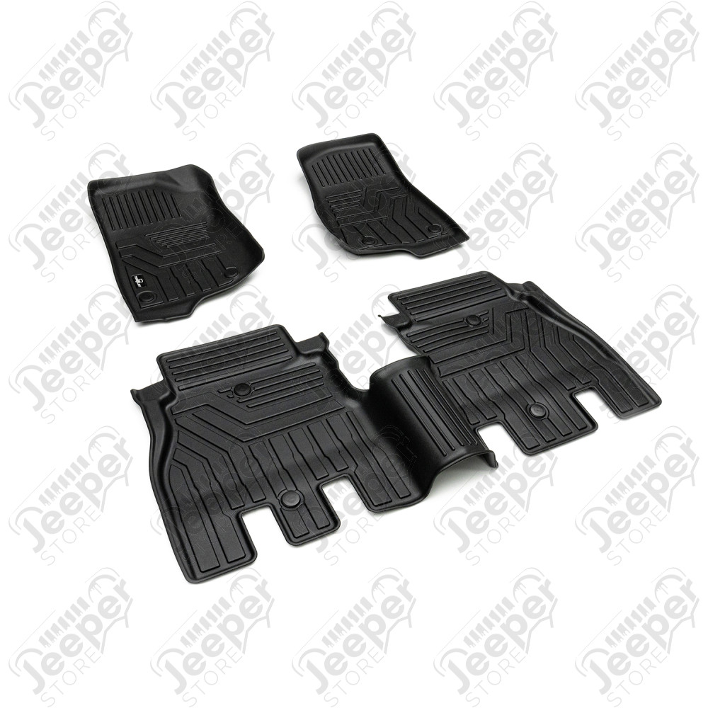 JL 4dr: All-Weather Floor Liner Kit – Front & Rear