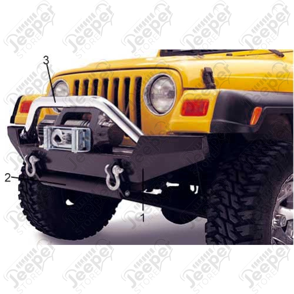 Barre acier inox rock crawling Jeep Wrangler YJ, TJ, JK (photo n° 3)