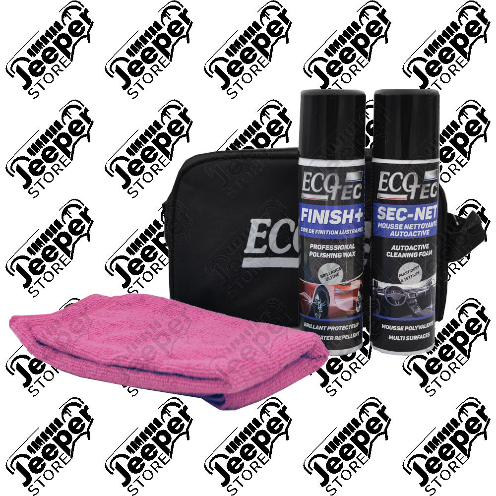 Pack cosmétique nettoyant EcoTec (sacoche + Finish+ + Sec-net + micro fibre) - ECO5013