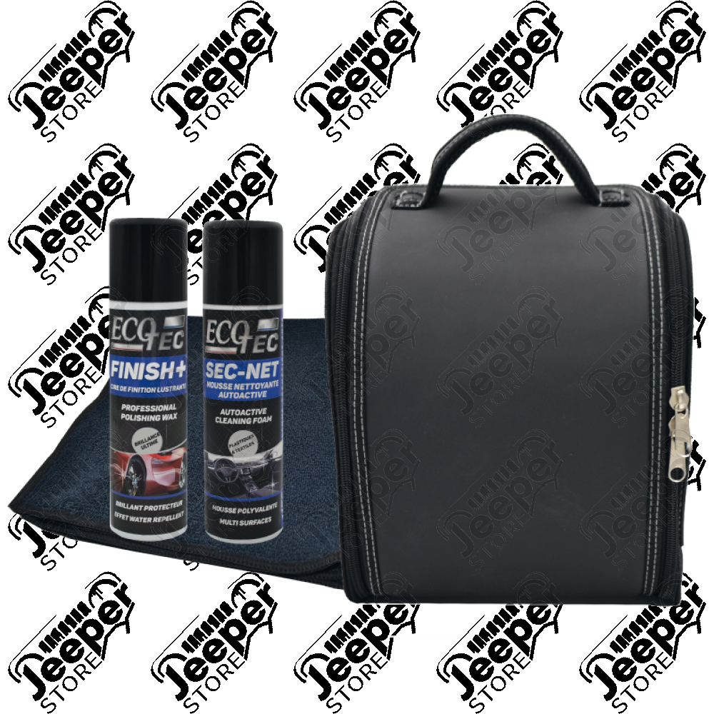 Pack cosmétique nettoyant EcoTec (sac + Finish+ + Sec-net + micro fibre + 1 cadeau) - Eco5016