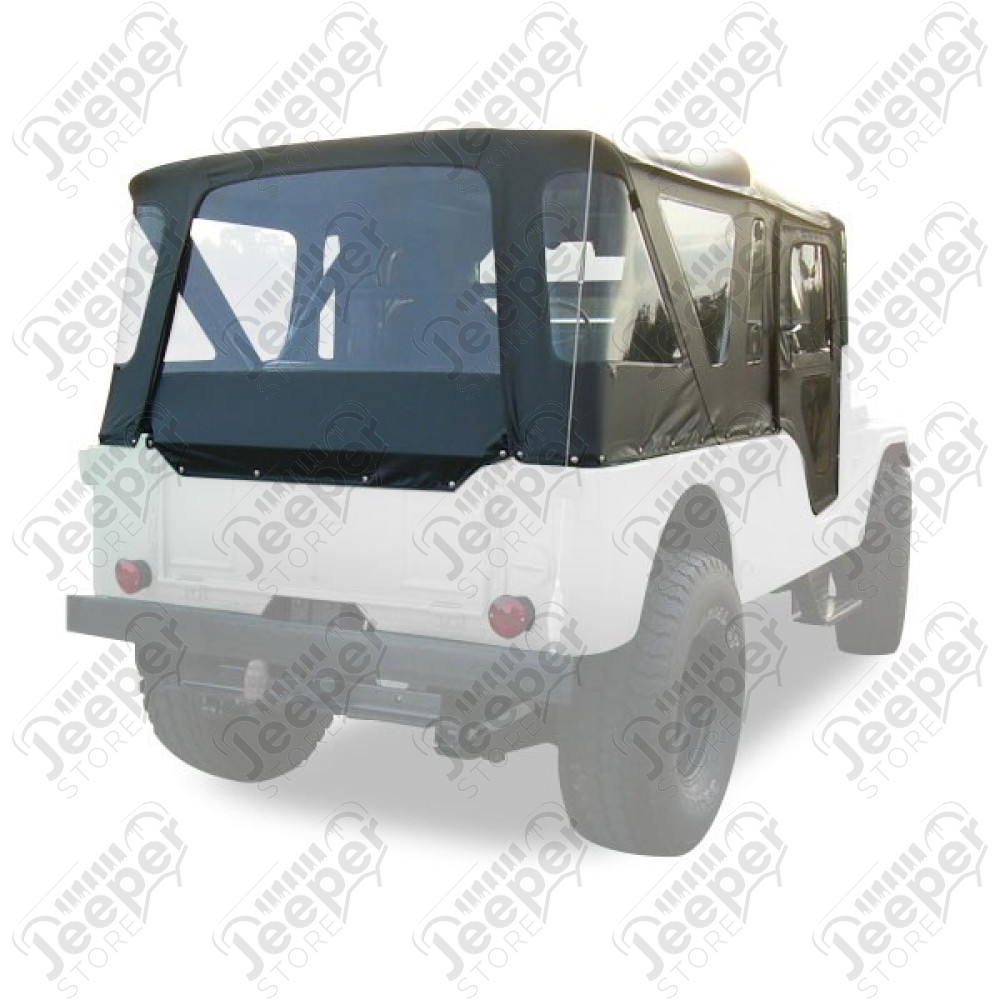 Bâche complète Bestop ''Tigertop'' couleur noir - Jeep CJ6 - 51306-01
