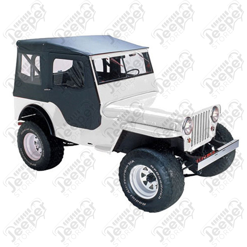 Bâche "Tigertop" - Couleur : Black Crush - Jeep CJ3B (53 - 64) - Bâche Bestop