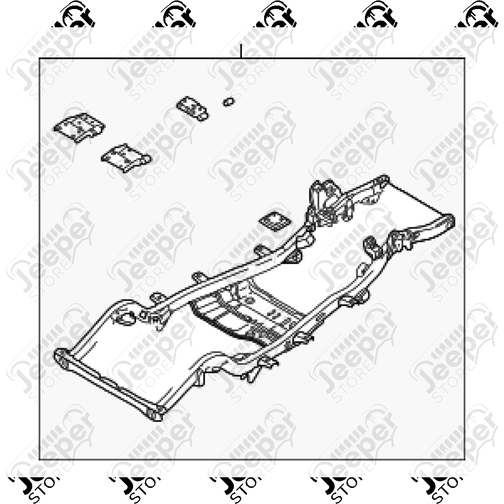 Châssis nu 4.0L essence pour Jeep Wrangler TJ