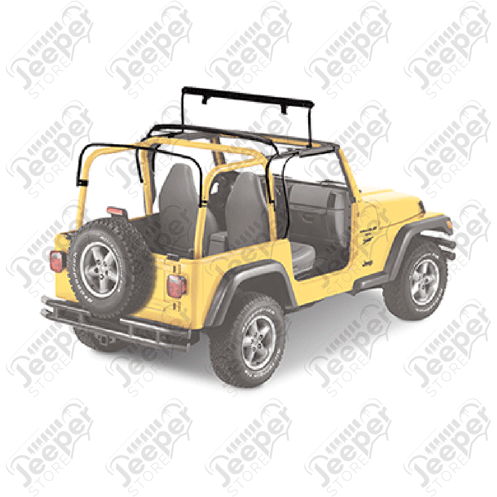 Bache complète "SUNRIDER" , couleur Black Denim (noir) , Jeep Wrangler TJ