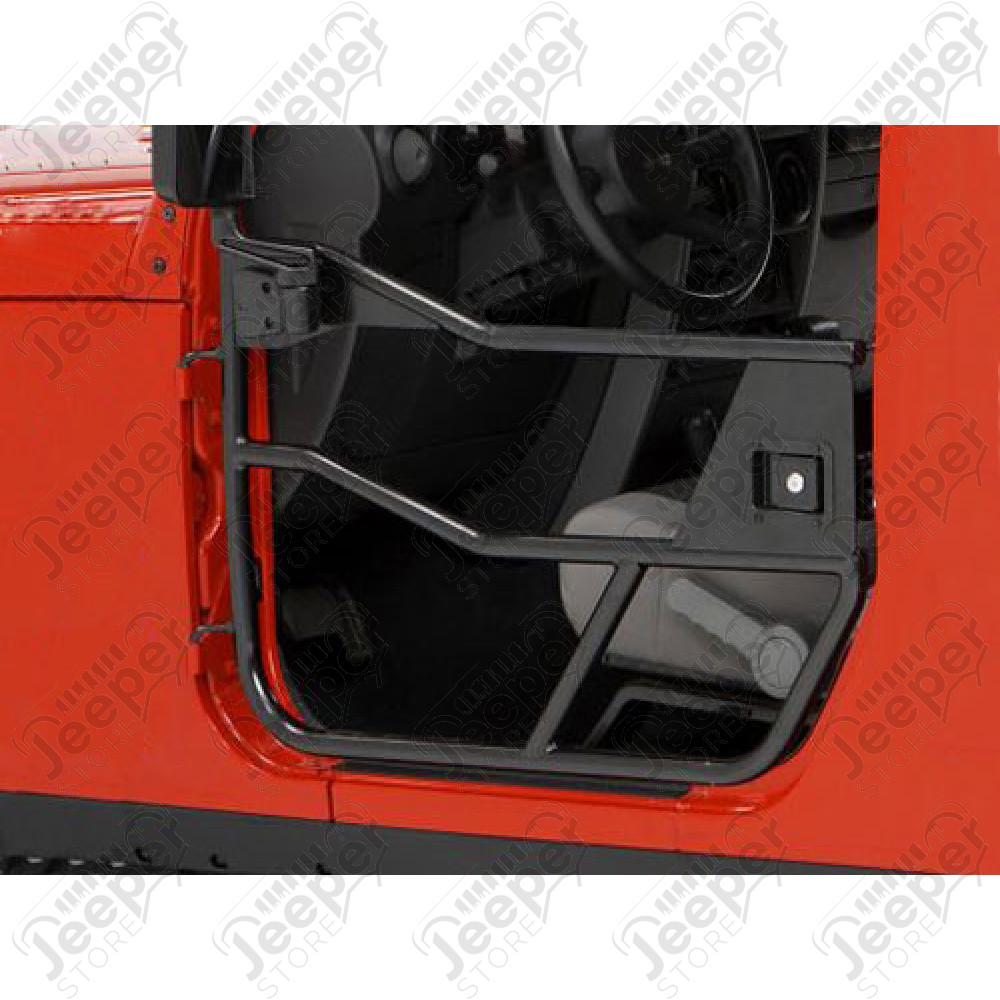 Kit demi portes avant tubulaire acier, couleur: Black Denim, Jeep Wrangler JK & JK Unlimited (la paire)