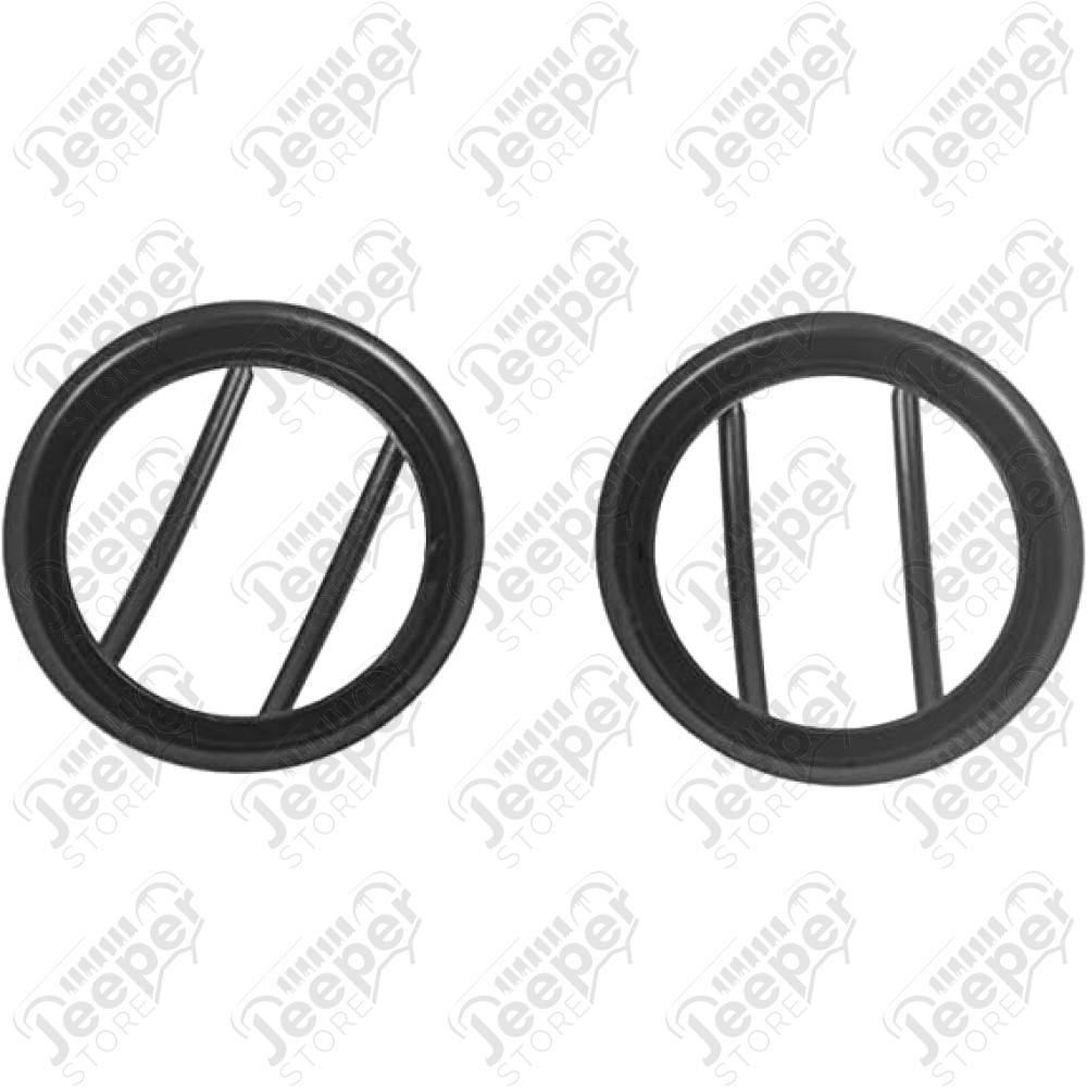 Kit Grilles de protection de feu US noir (feu clignotant latéral) - Jeep Wrangler JK - JK-SFSM07B