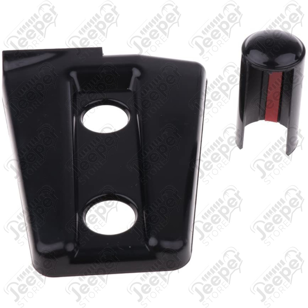 Kit enjoliveurs de charnières de portes (couleur: noire) Jeep Wrangler JK