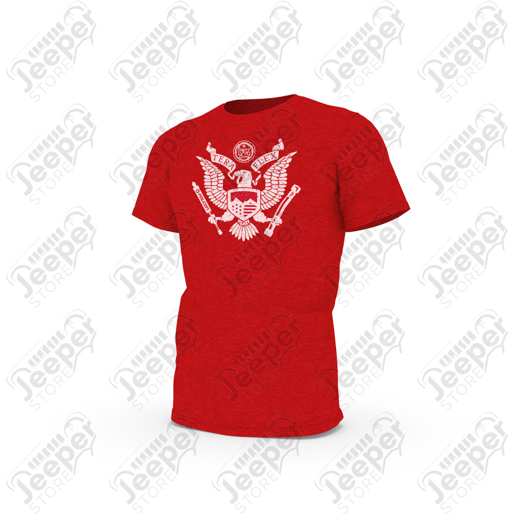 Men’s Great Seal of TeraFlex T-Shirt w/ Distressed Americanized Graphic–2X-Large