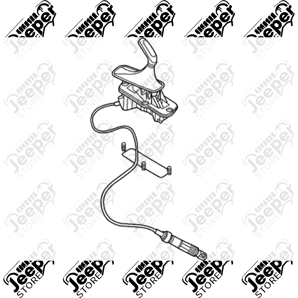 Occasion : Cable avec levier de boite de transfert NP231 ou NP242 pour Jeep Cherokee Liberty KJ
