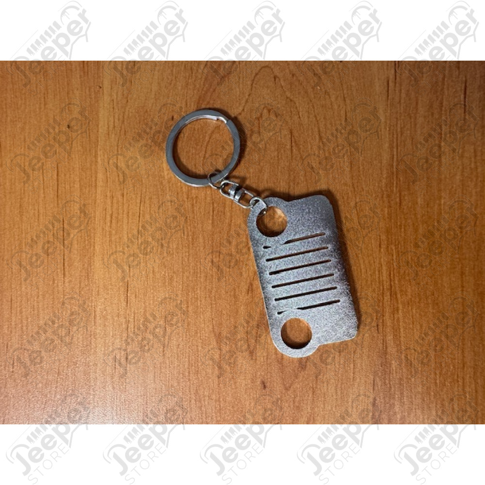 Porte clef Jeep en forme de calandre Jeep CJ en acier