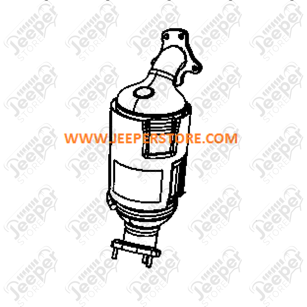 Tube catalytique (catalyseur) 2.8L CRD Jeep Cherokee Liberty KK