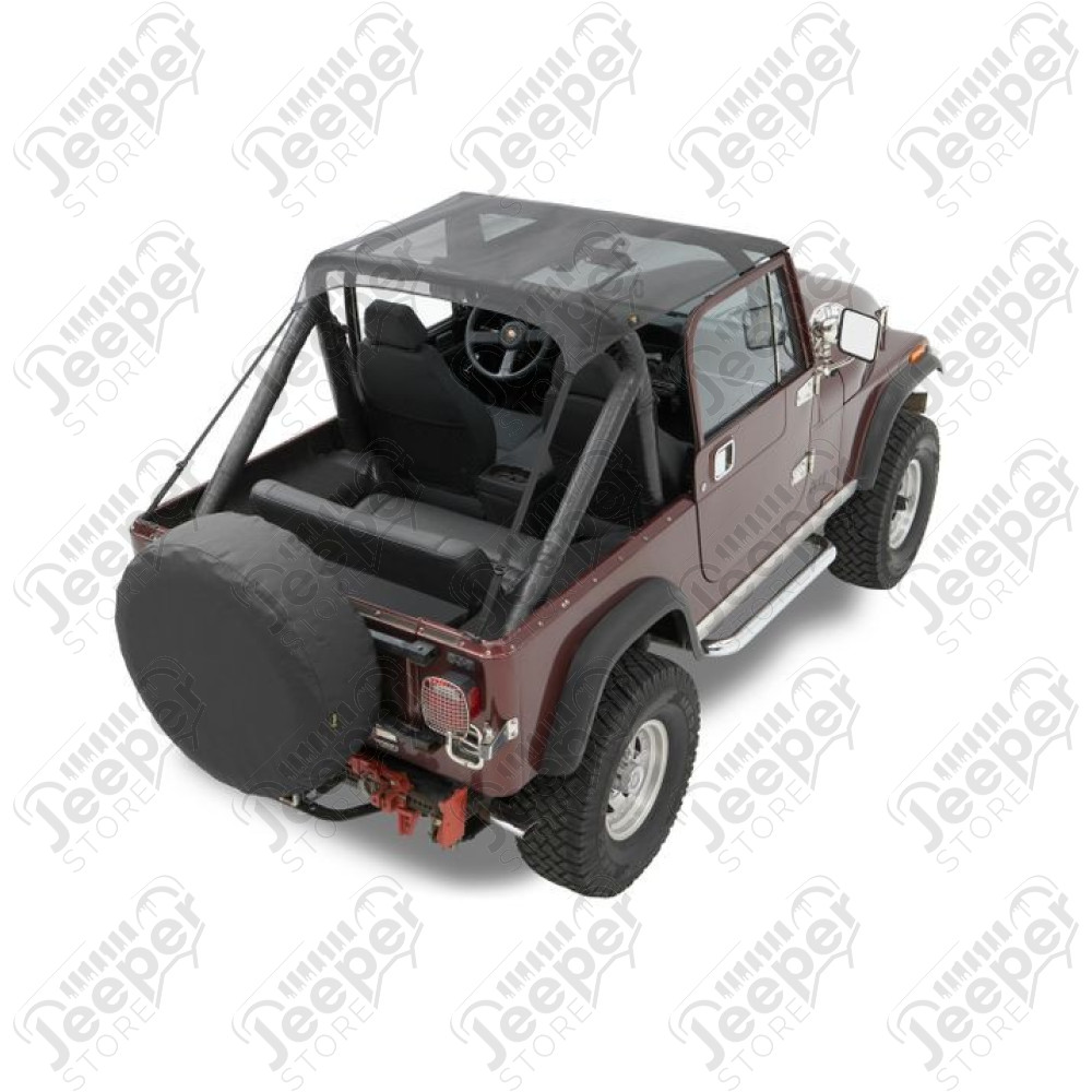 Bikini "Traditional", Couleur: Mesh (transparent) Jeep CJ7, CJ8, Wrangler YJ