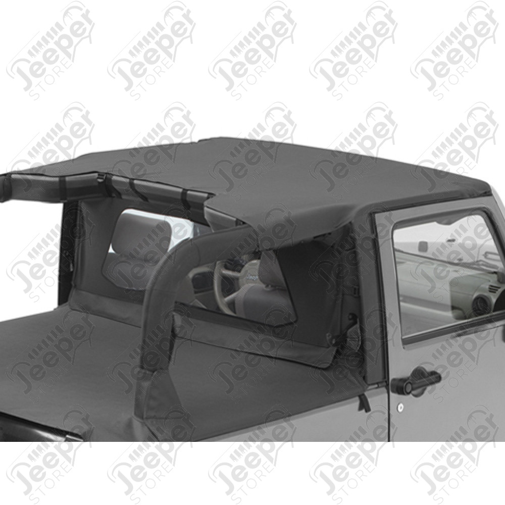 Bikini court Header - Couleur : Black Diamond - Jeep Wrangler JK 2 portes