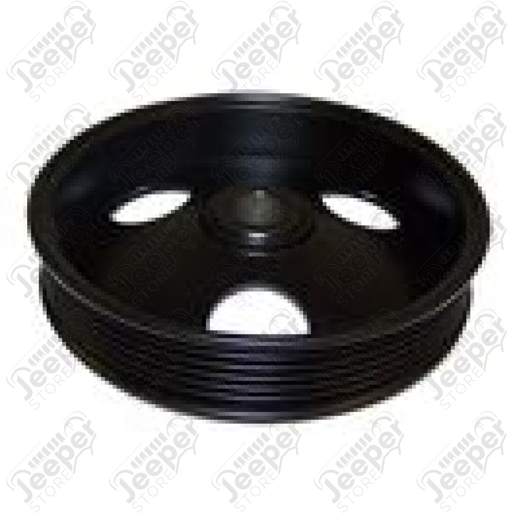 Poulie de direction assistée 2.5L et 4.0L essence (courroie plate - 133.5mm - 6 gorges) - 53002909 / 53010085 - Cherokee XJ Wrangler YJ Grand Cherokee ZJ