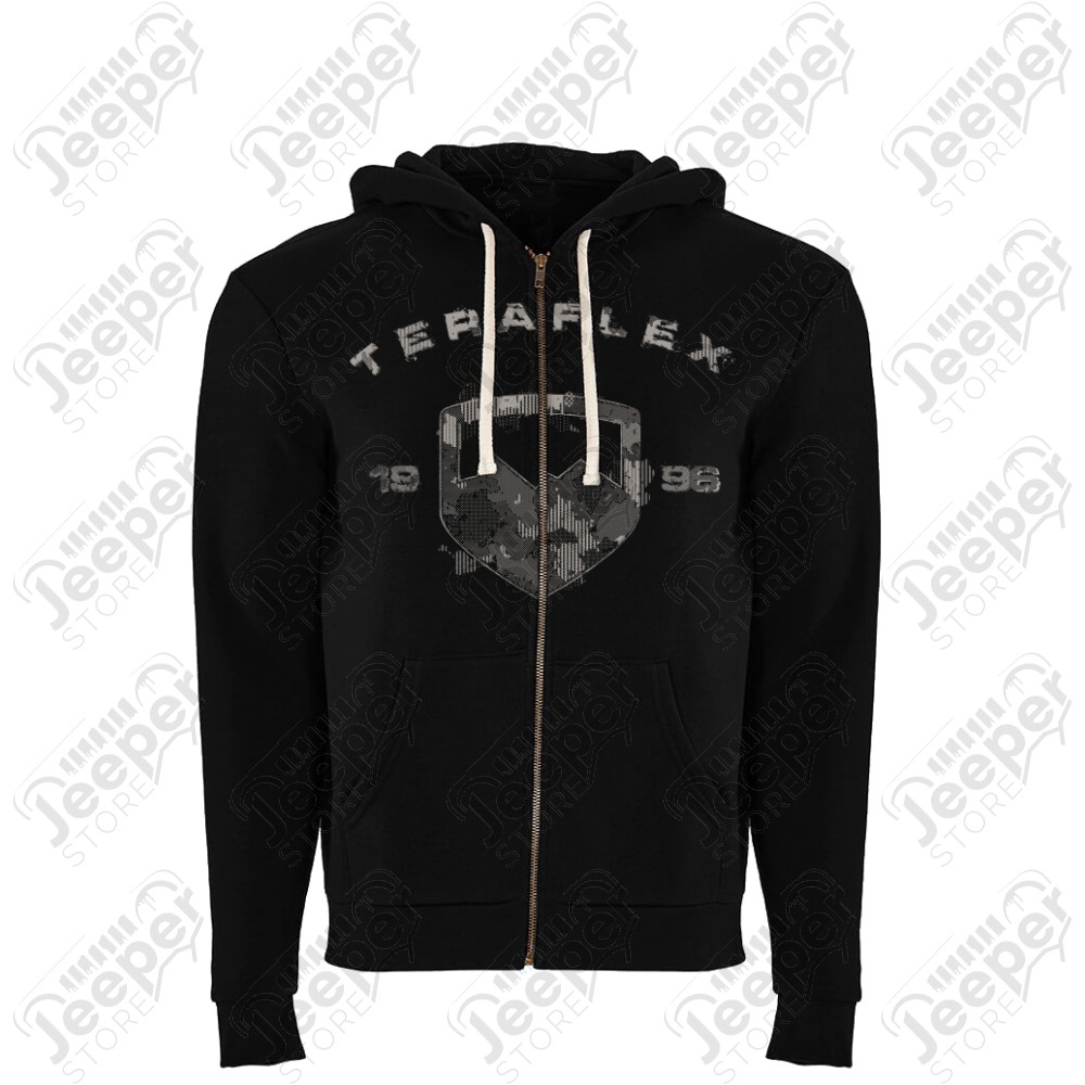 TeraFlex Icon Full-Zip Hoodie w/ Camo Graphic & Pockets – Small